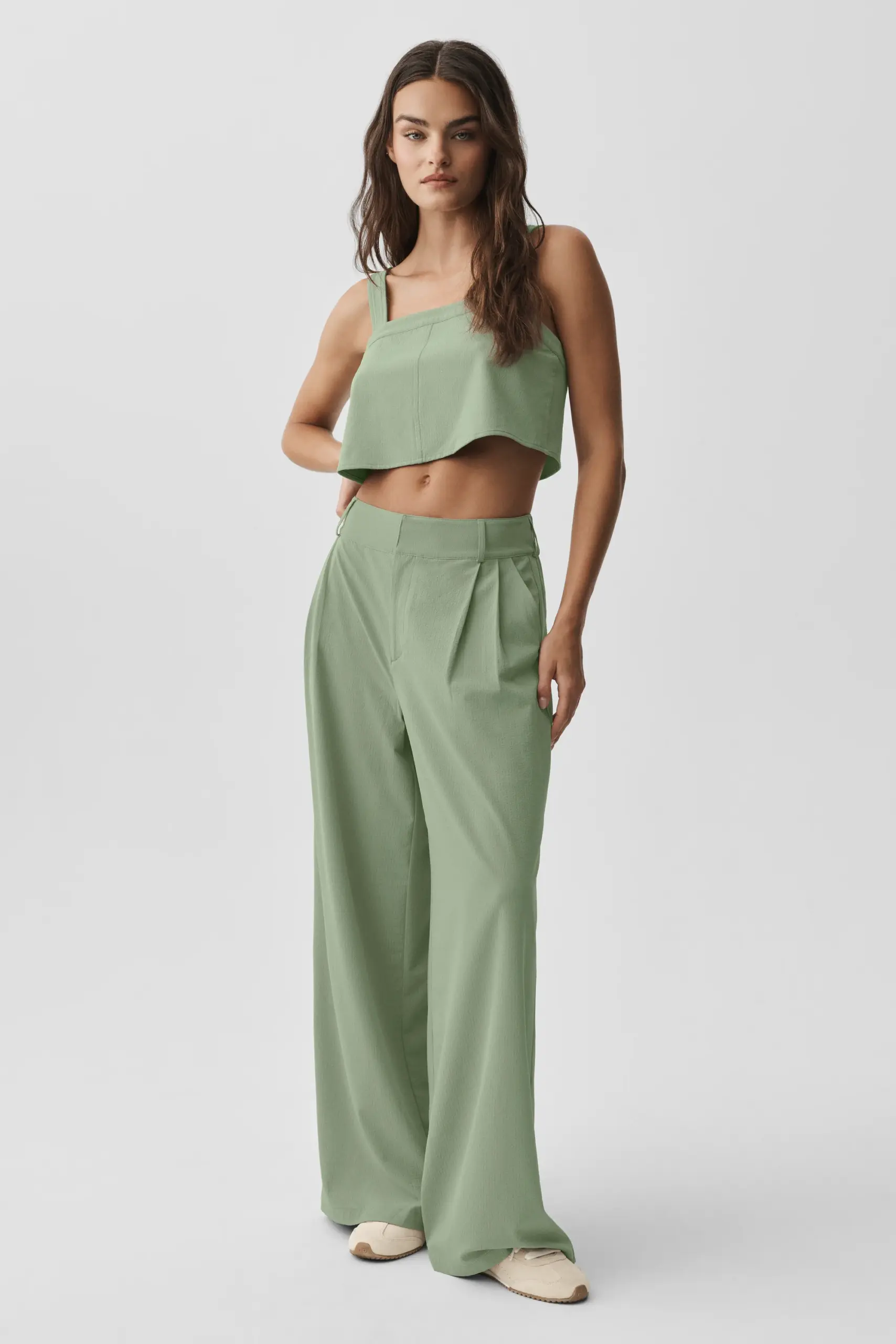 High-Waist Dreamscape Trouser (Regular) - Dune Grass - Image 5