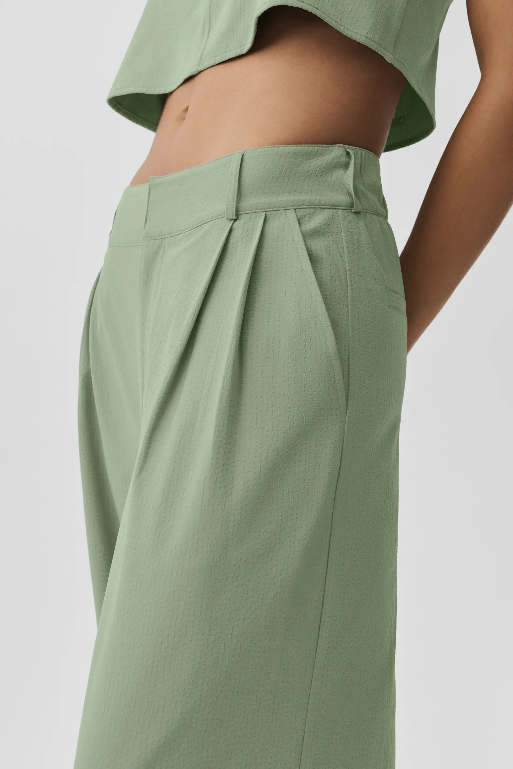 High-Waist Dreamscape Trouser (Regular) - Dune Grass - Image 2