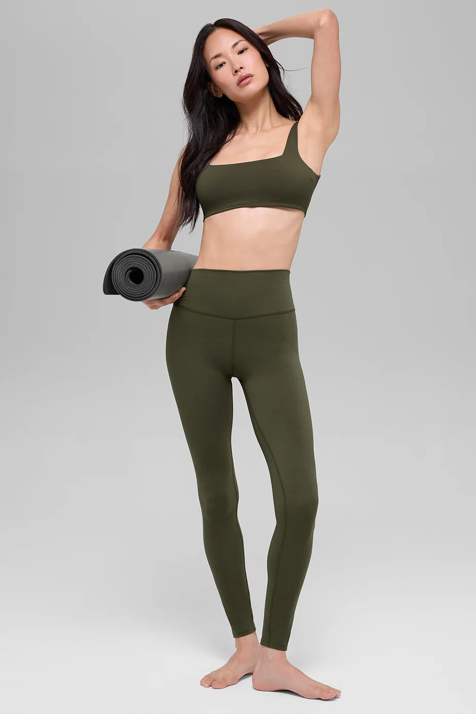 ALO Softsculpt High-Waist Legging - Green Olive - Image 4