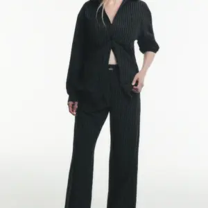 Pinstripe Daylight Boxer Pant (Regular) - Black/Titanium