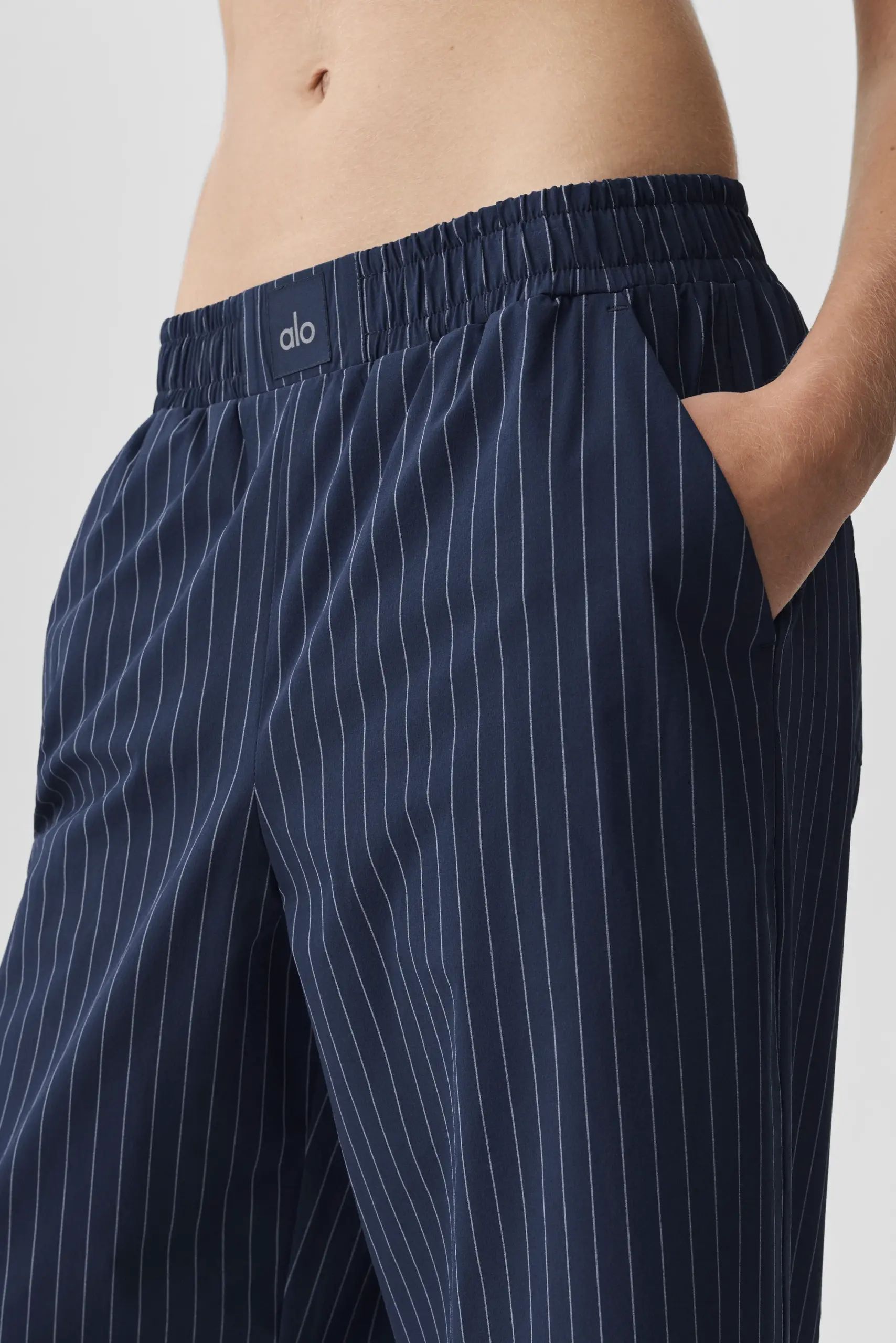Pinstripe Daylight Boxer Pant (Regular) - Navy/Ivory - Image 3