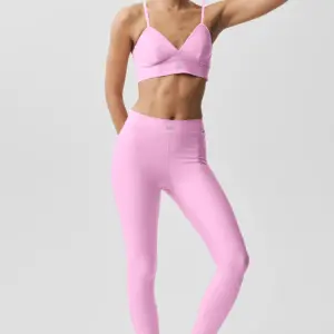 Airlift High-Waist Love Language Stirrup Legging - Candy Heart Pink