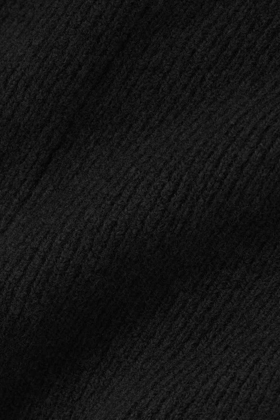 Wool Cashmere High-Waist New Class Wide Leg Pant - Black - Image 6