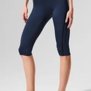 Airlift High-Waist Line Up Capri - Navy