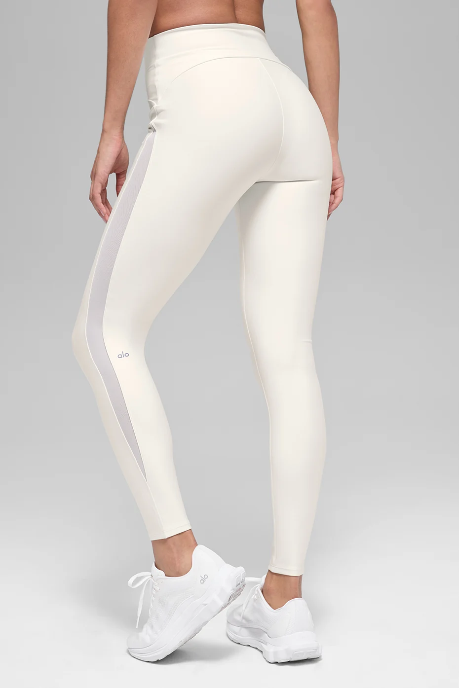 Airlift High-Waist Mesh Infatuation Legging - Ivory - Image 3