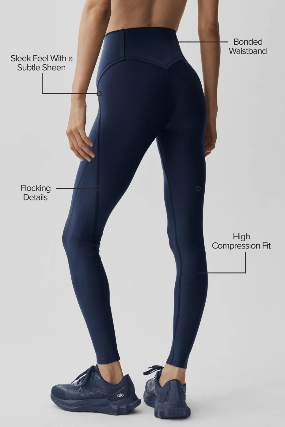 Airlift High-Waist Top-Notch Legging - Navy - Image 2