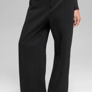 High-Waist Sweatpant Trouser - Black