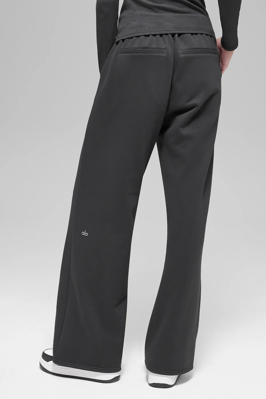 High-Waist Sweatpant Trouser - Anthracite - Image 4