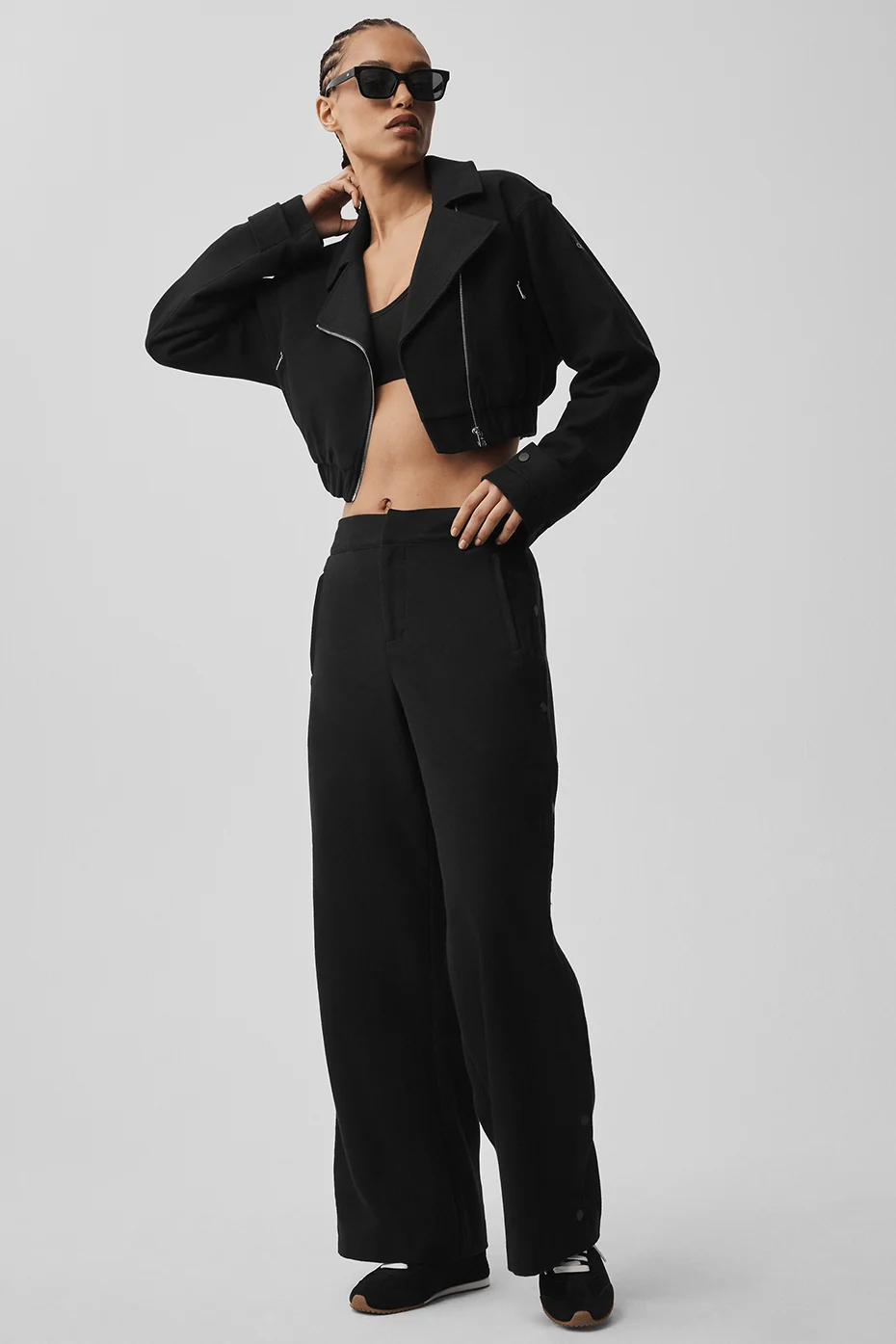 Mid-Rise Cosmopolitan Snap Pant - Black - Image 5