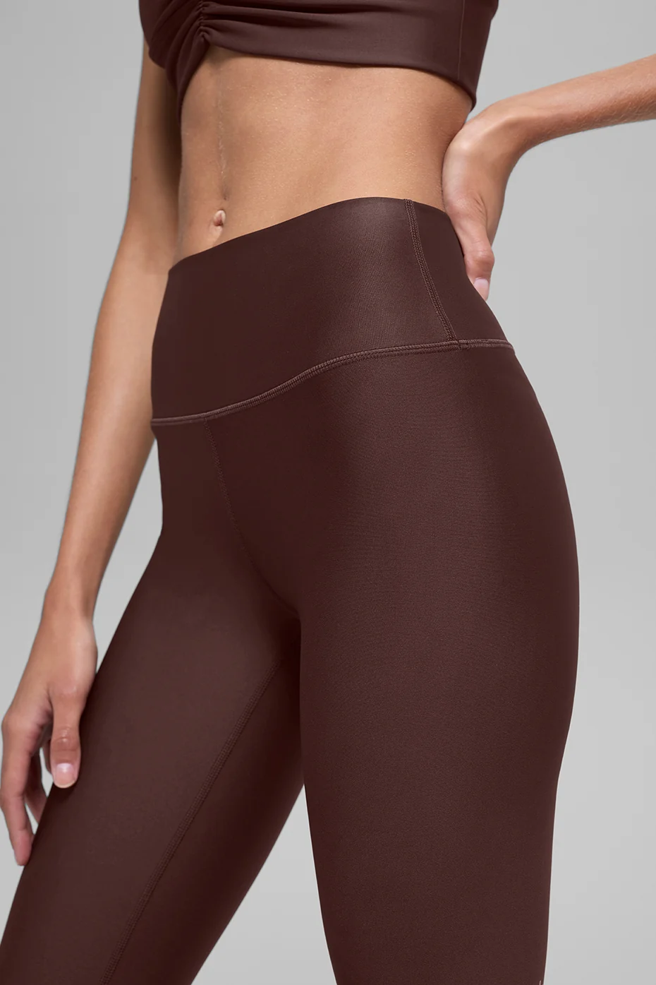 16'' High-Waist Airlift Capri - Brownstone - Image 2