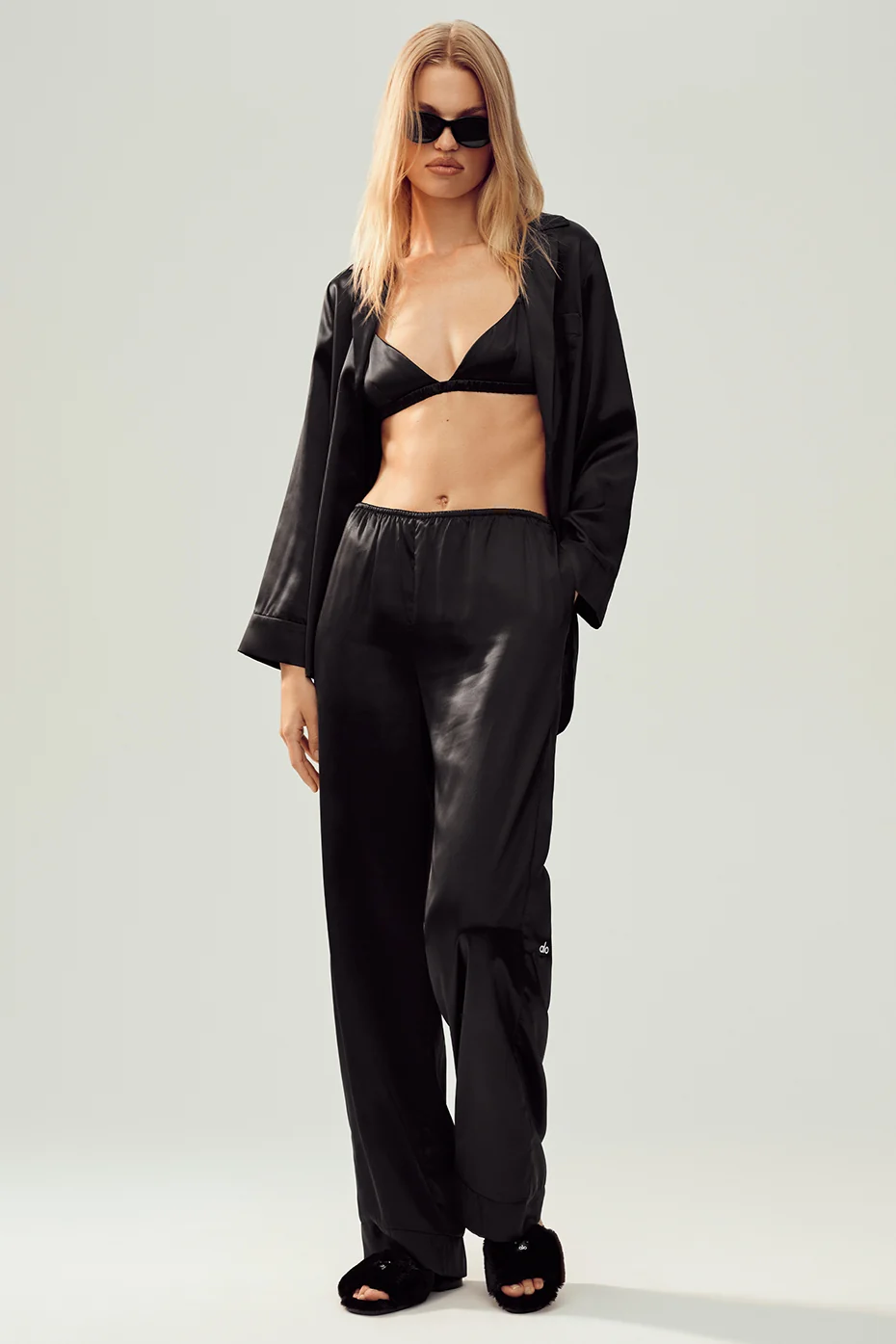 Silk Luminous Pant (Regular) - Black - Image 3