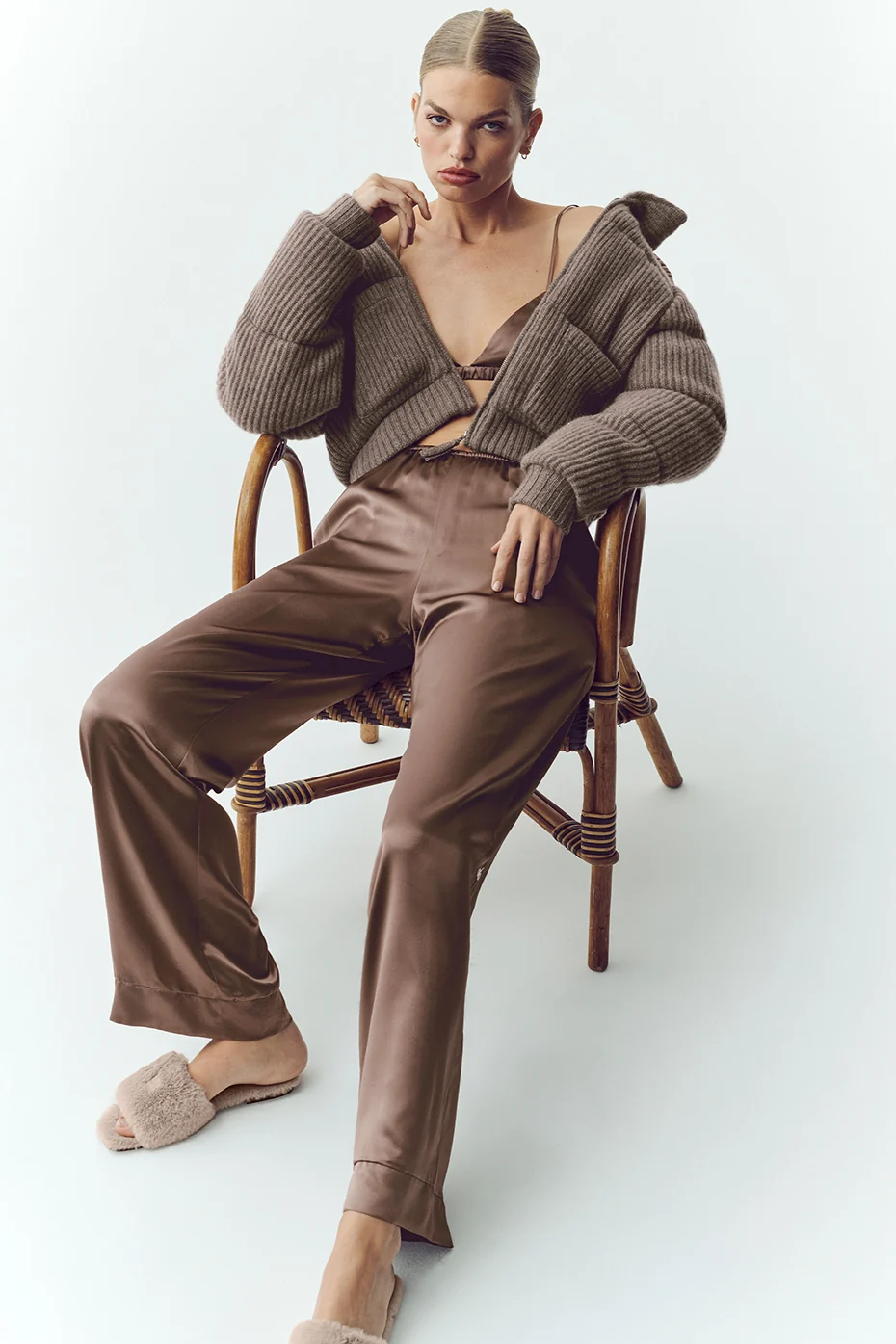 Silk Luminous Pant (Regular) - Alpine Cocoa - Image 5
