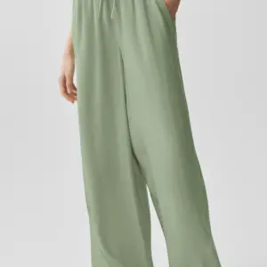 Semi-Sheer Golden Hour High-Waist Straight Leg Pant - Dune Grass