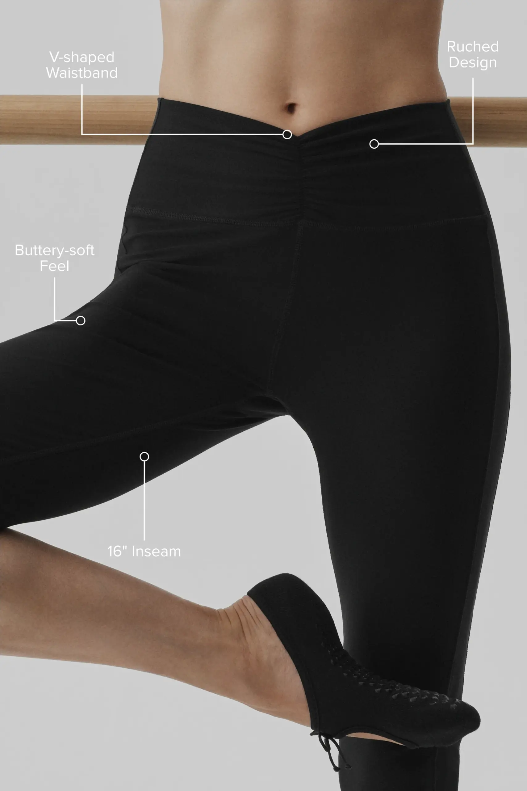 Alosoft High-Waist Intuition Capri - Black - Image 2
