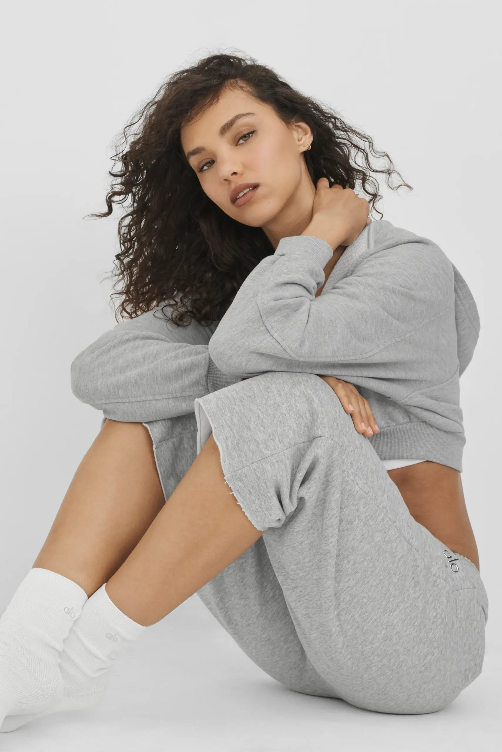 Accolade Cutoff Sweatpant - Athletic Heather Grey - Image 3