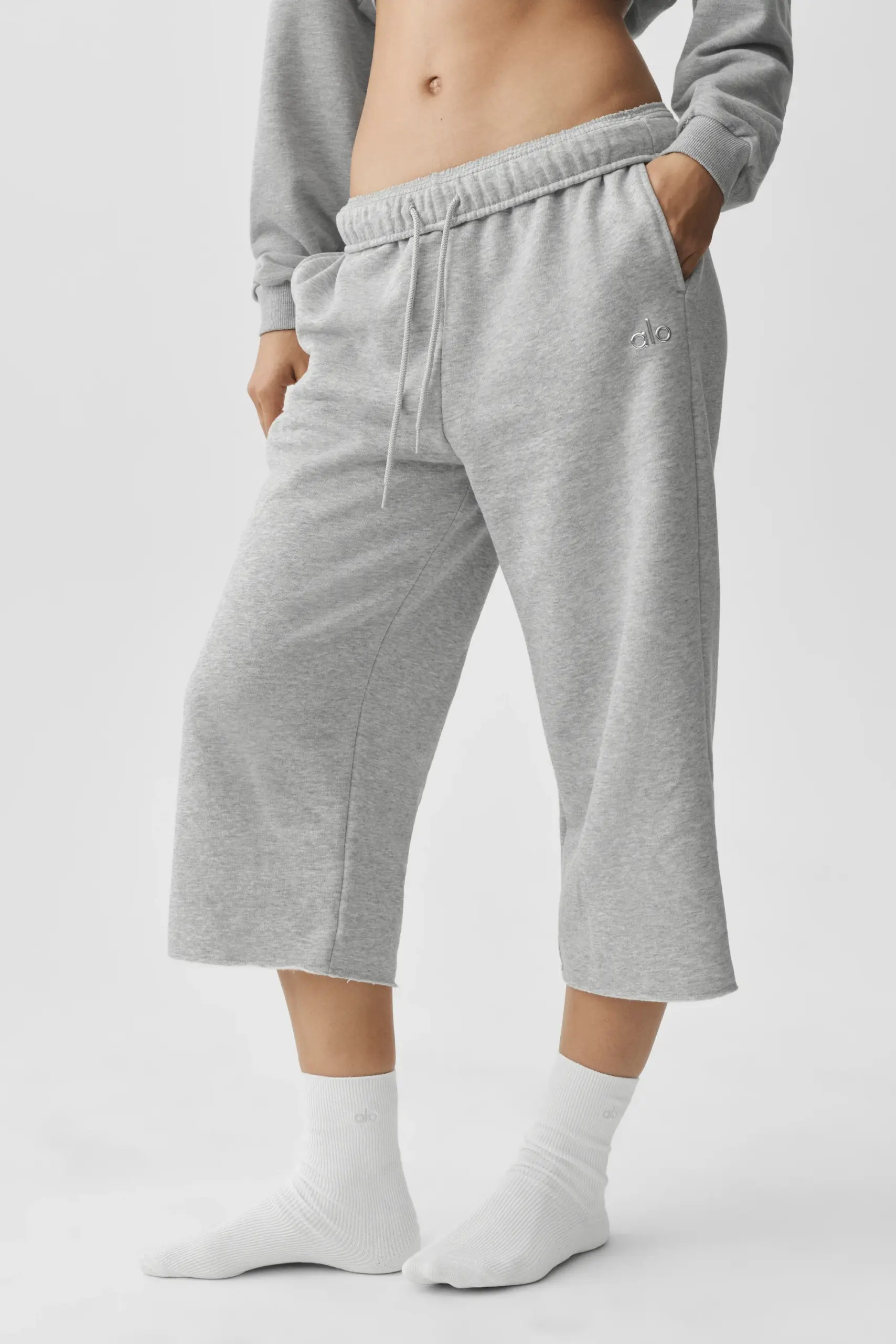 Accolade Cutoff Sweatpant - Athletic Heather Grey