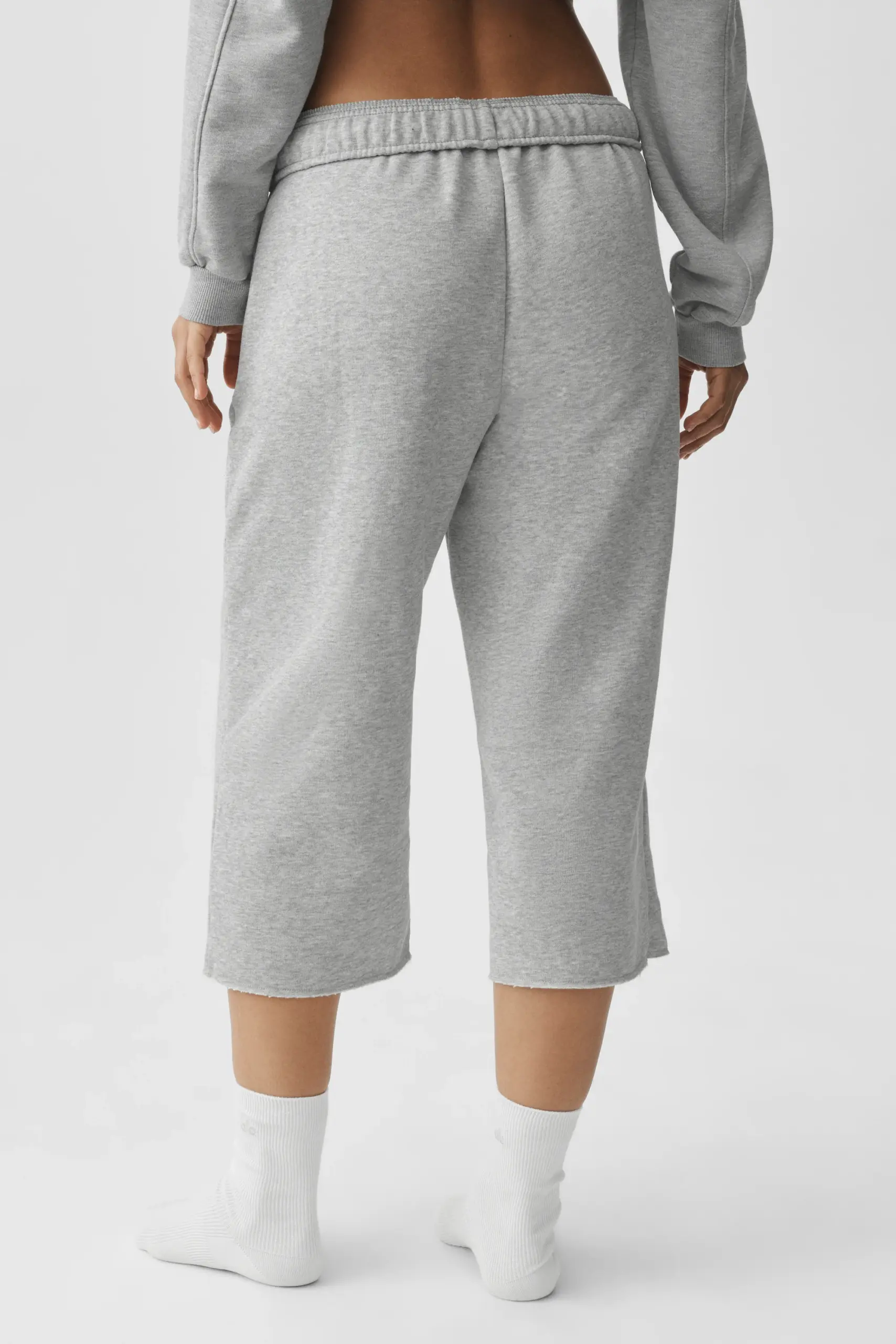 Accolade Cutoff Sweatpant - Athletic Heather Grey - Image 2