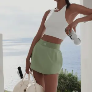 Match Point Tennis Skirt - Dune Grass