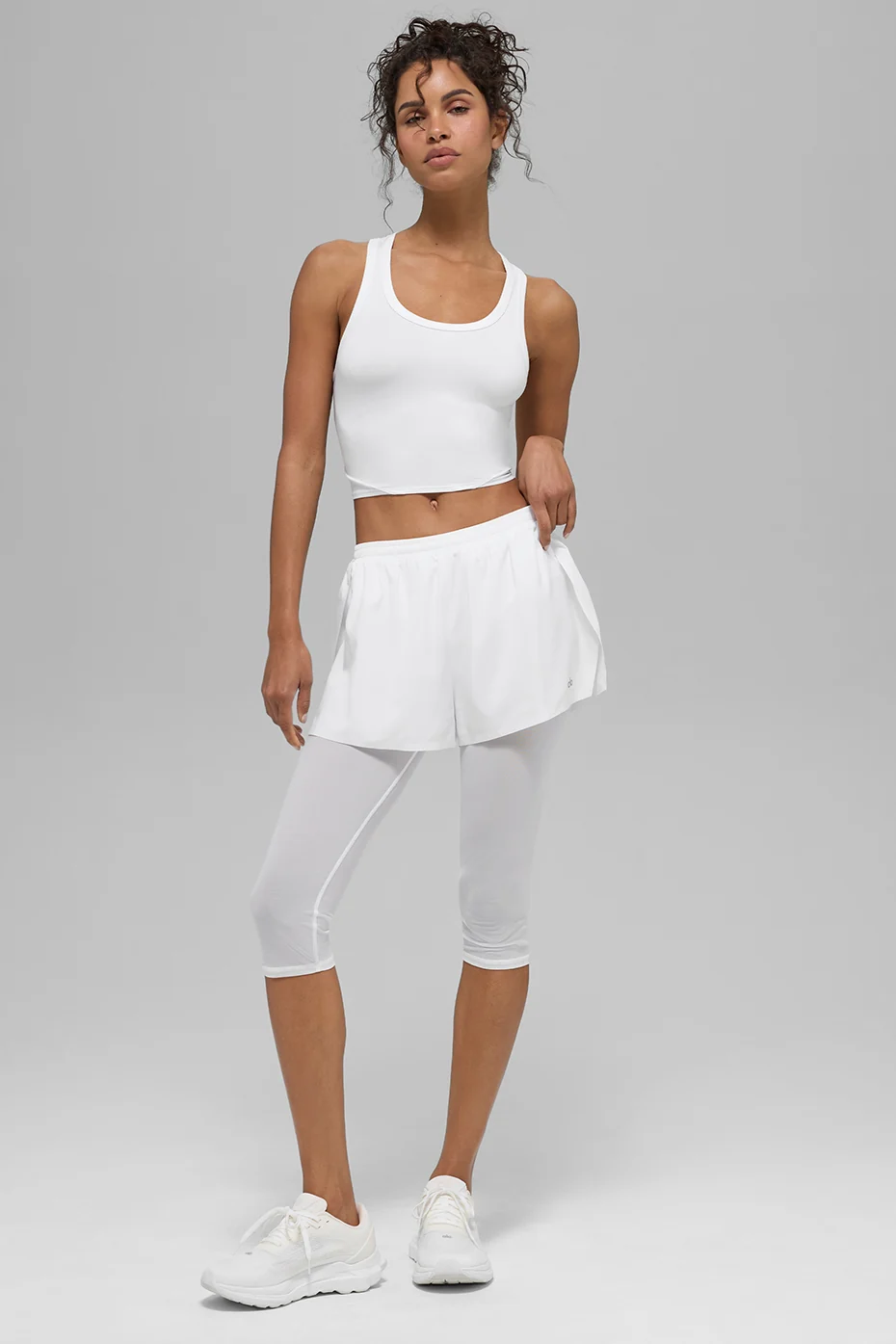 Mesh Front Runner 2 In 1 Short - White - Image 5
