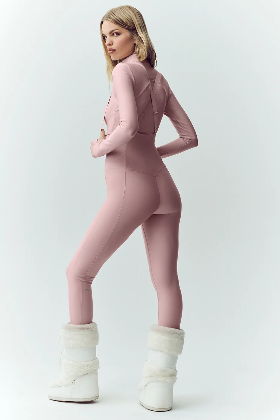 Airlift Winter Warm Ski Time Bib - Pink Champagne - Image 2