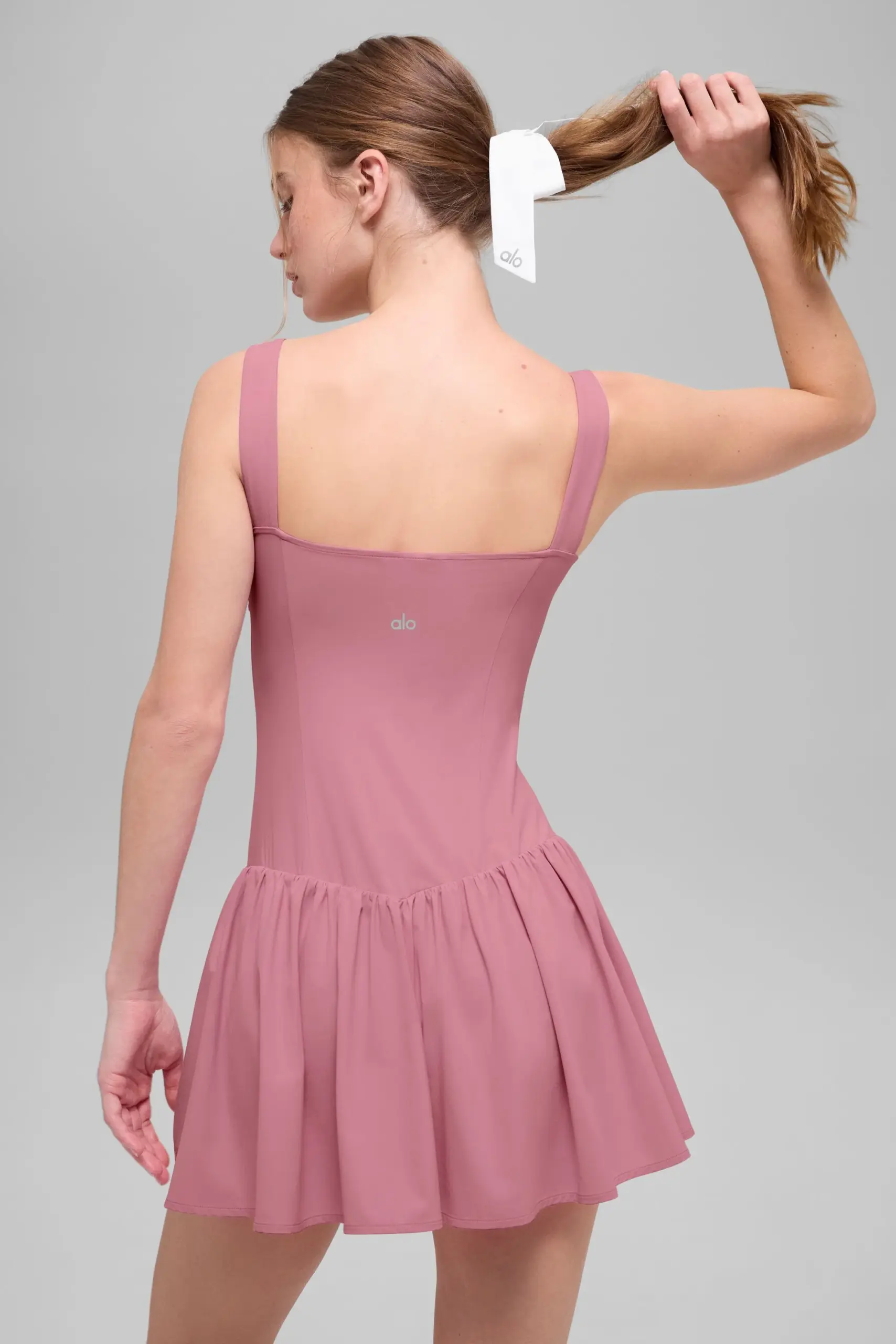 Alosoft Break Point Tennis Dress - Pink Wild Rose - Image 3