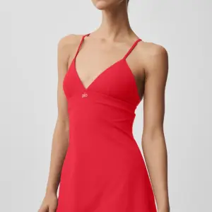 Airbrush Splendor Dress - Bright Red