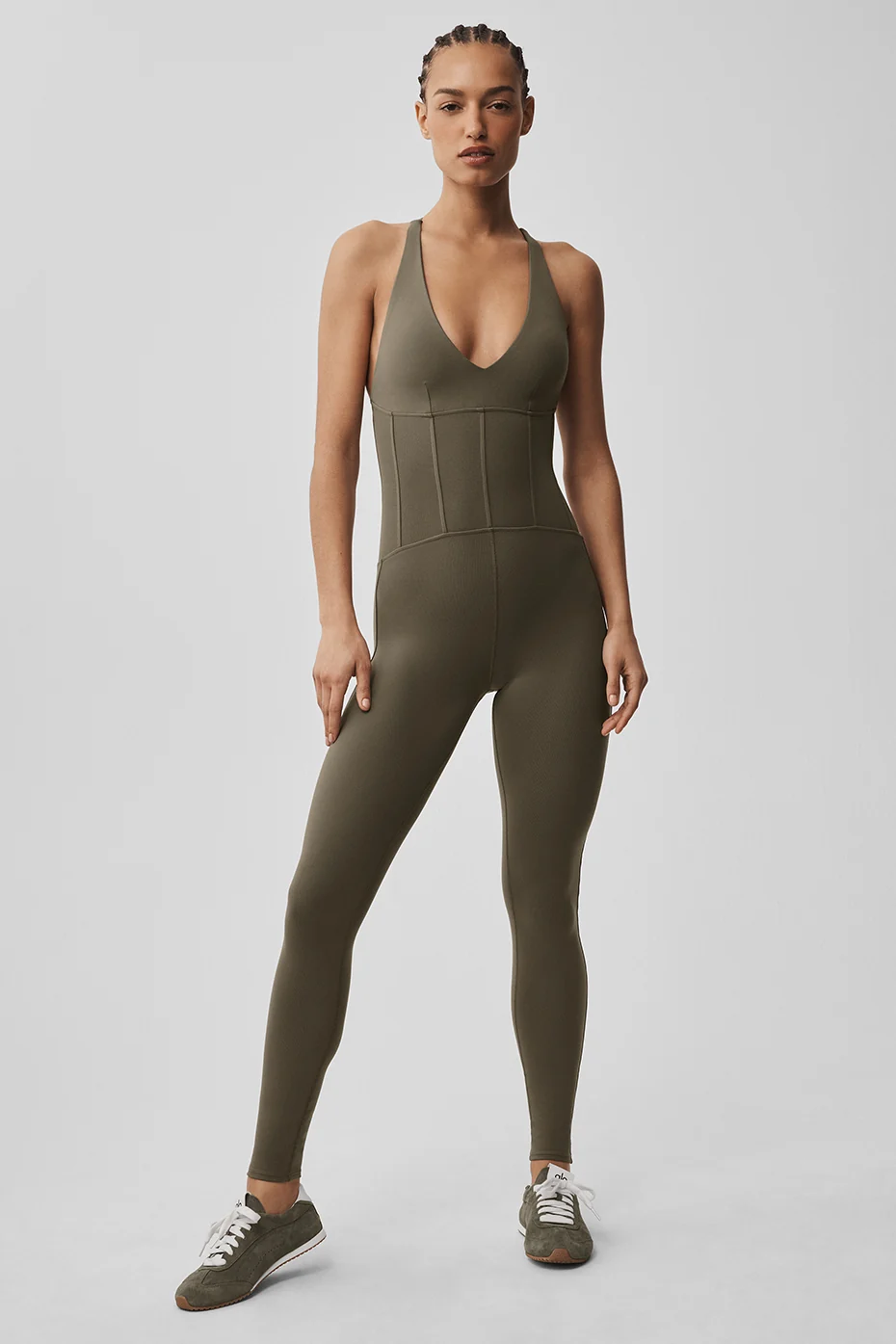 Airbrush Sparks Fly Corset Onesie - Olive Tree - Image 6