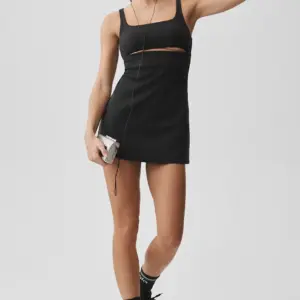 Slice Tennis Dress - Black