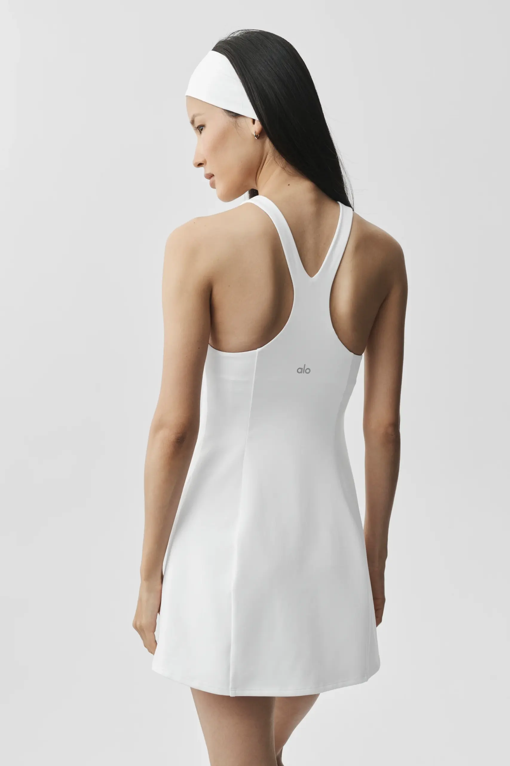 Airbrush Lock In Tennis Dress - White - Image 4