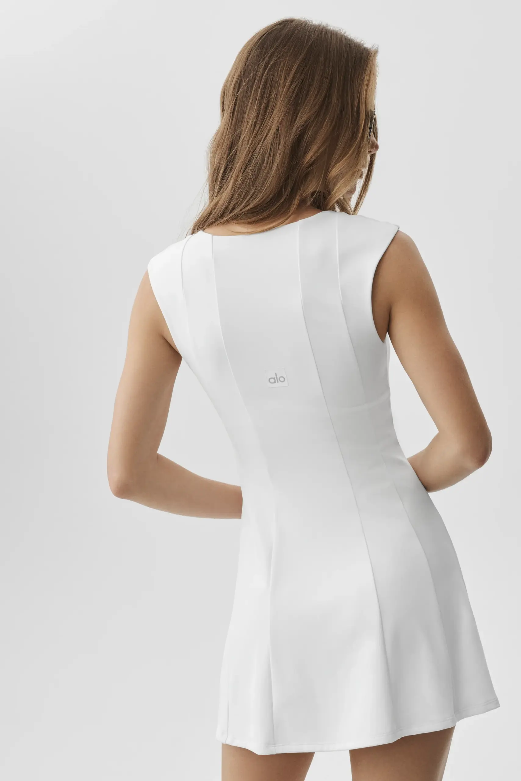 ALO Softsculpt Desire Tennis Dress - White - Image 3