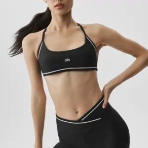 Airlift Trifecta Bra - Black/White