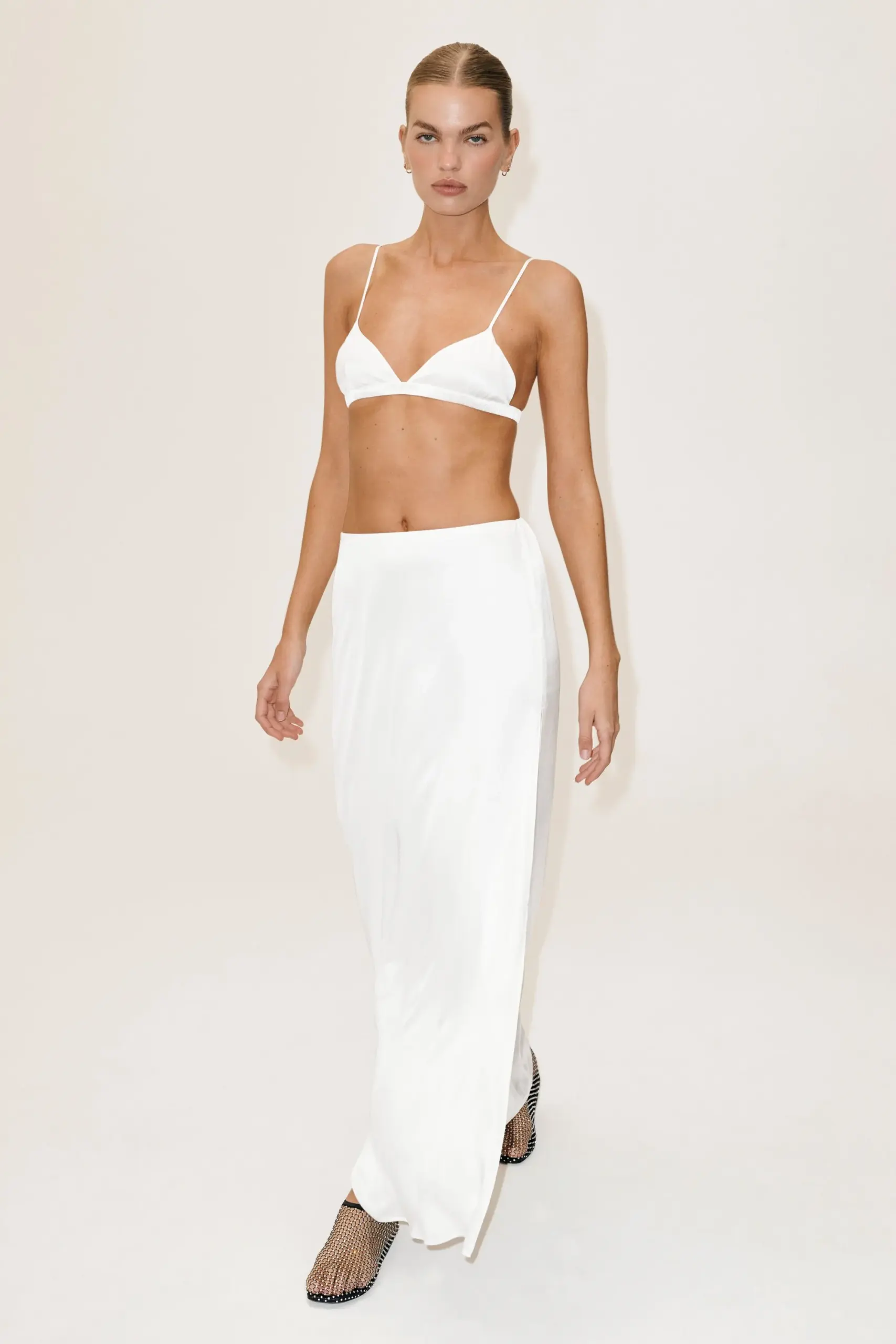Silk Blend Radiance Bra - White - Image 4
