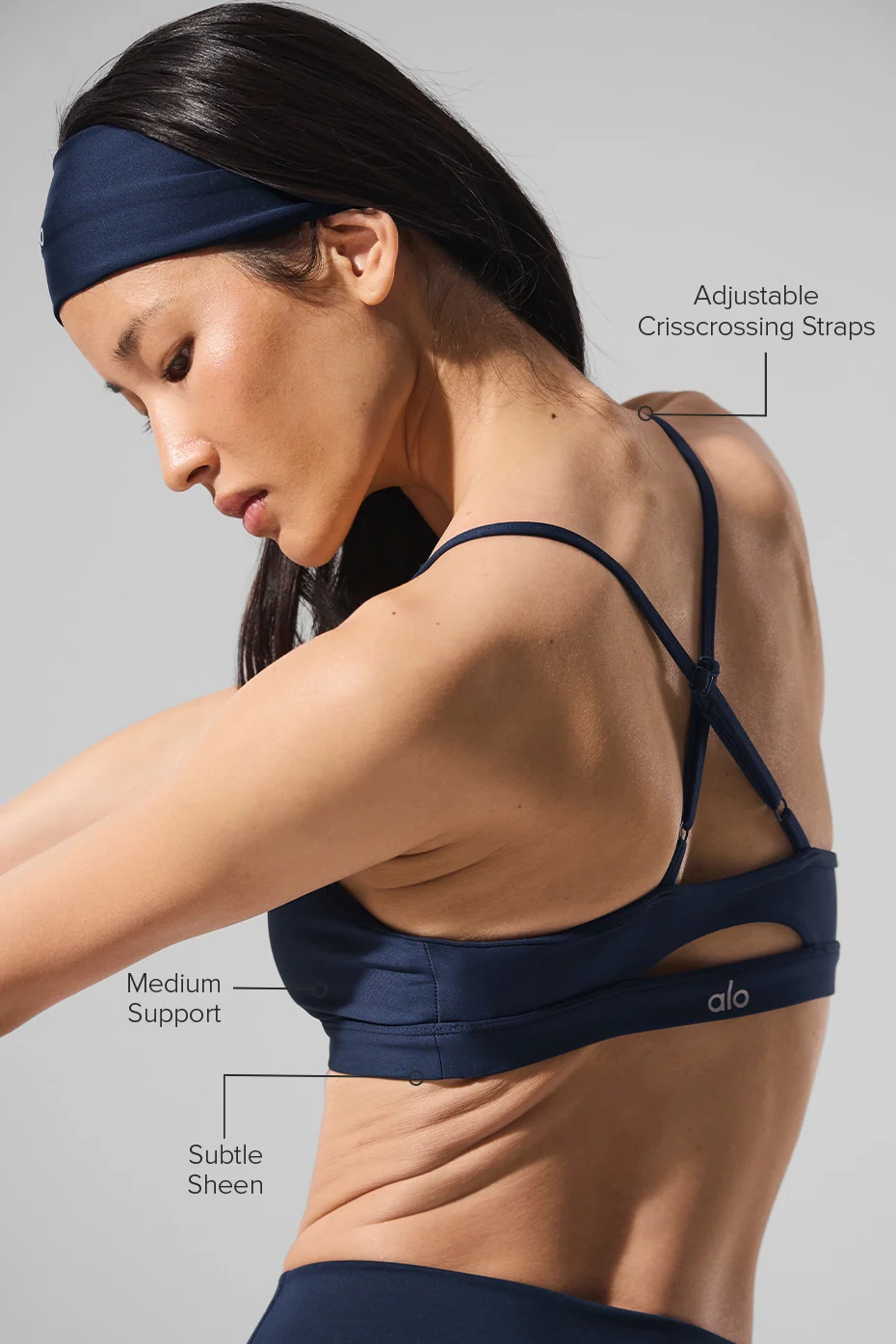 Airlift Intrigue Bra - Navy - Image 2
