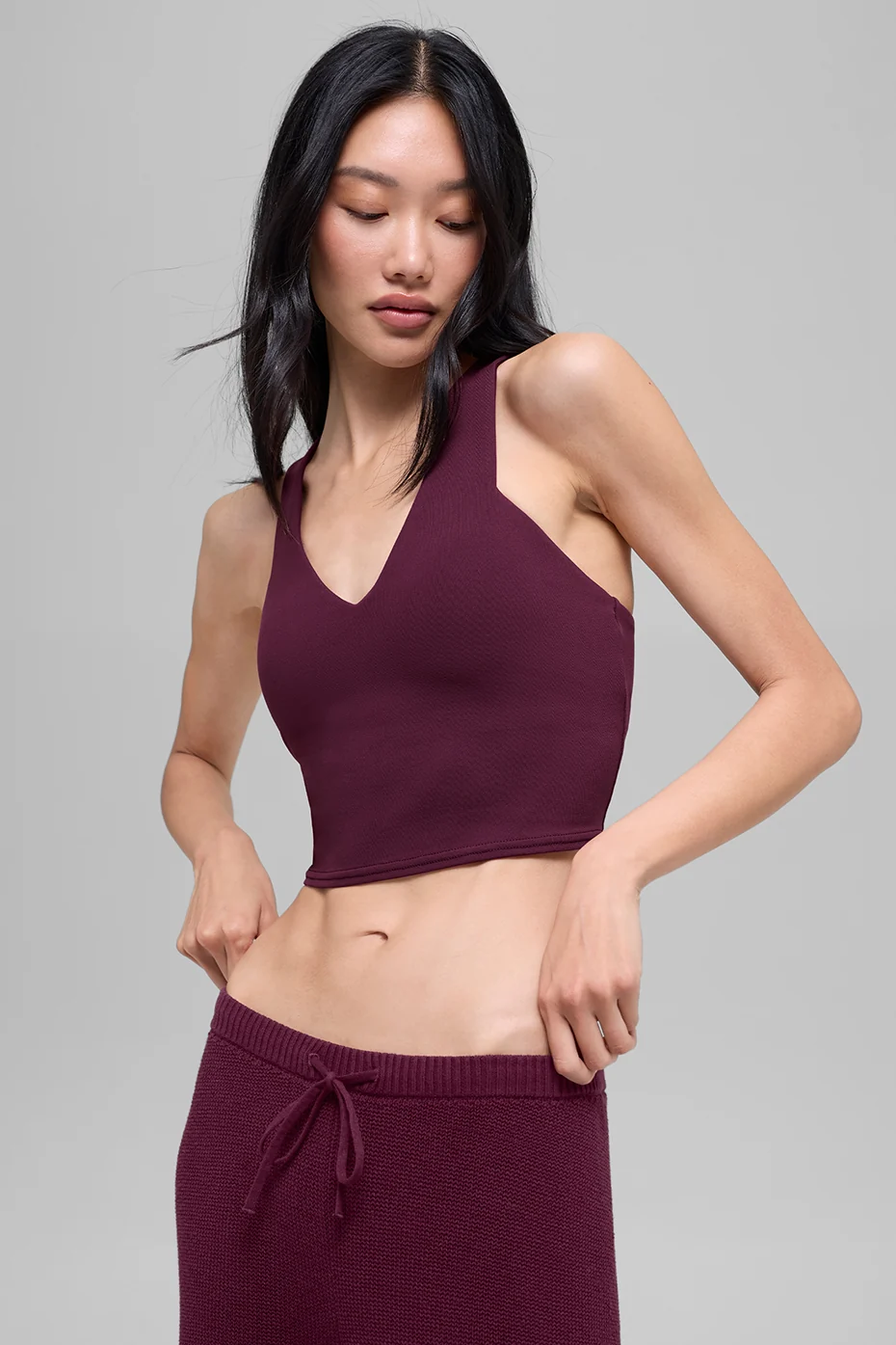 Airbrush Real Bra Tank - Burgundy - Image 4