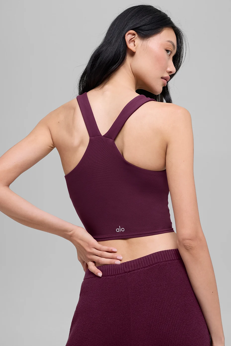 Airbrush Real Bra Tank - Burgundy - Image 3