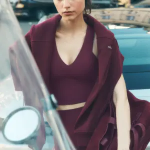 Airbrush Real Bra Tank - Burgundy