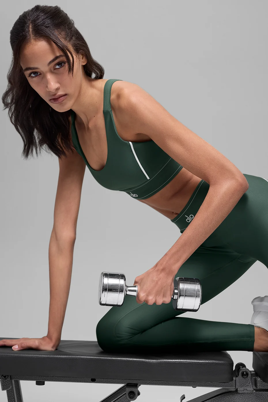 Airlift Suit Up Bra - Clover Green/White - Image 3