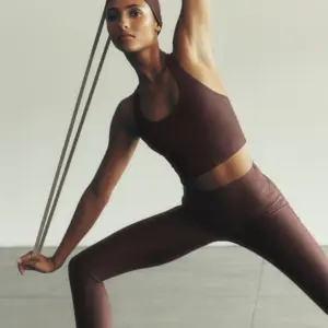 Airlift Super Sleek Bra Tank - Brownstone