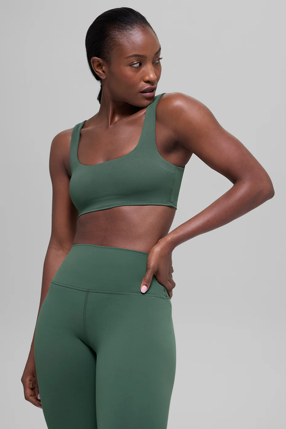 ALO Softsculpt Precision Bra - Clover Green