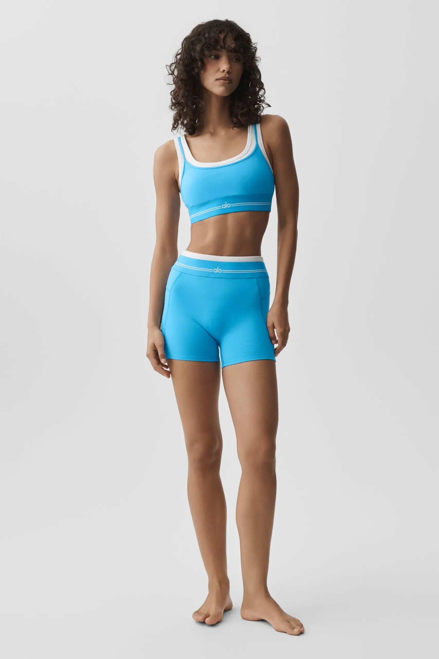 Airbrush Better Together Bra - Azure Blue/White - Image 5