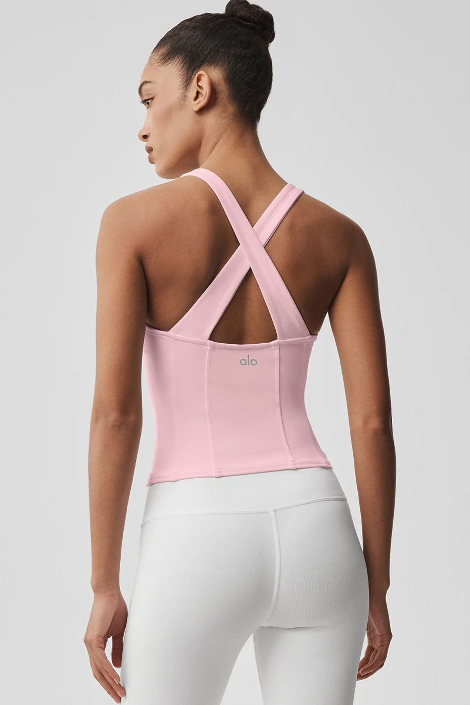 Airbrush Sparks Fly Corset Tank - Vintage Pink - Image 3