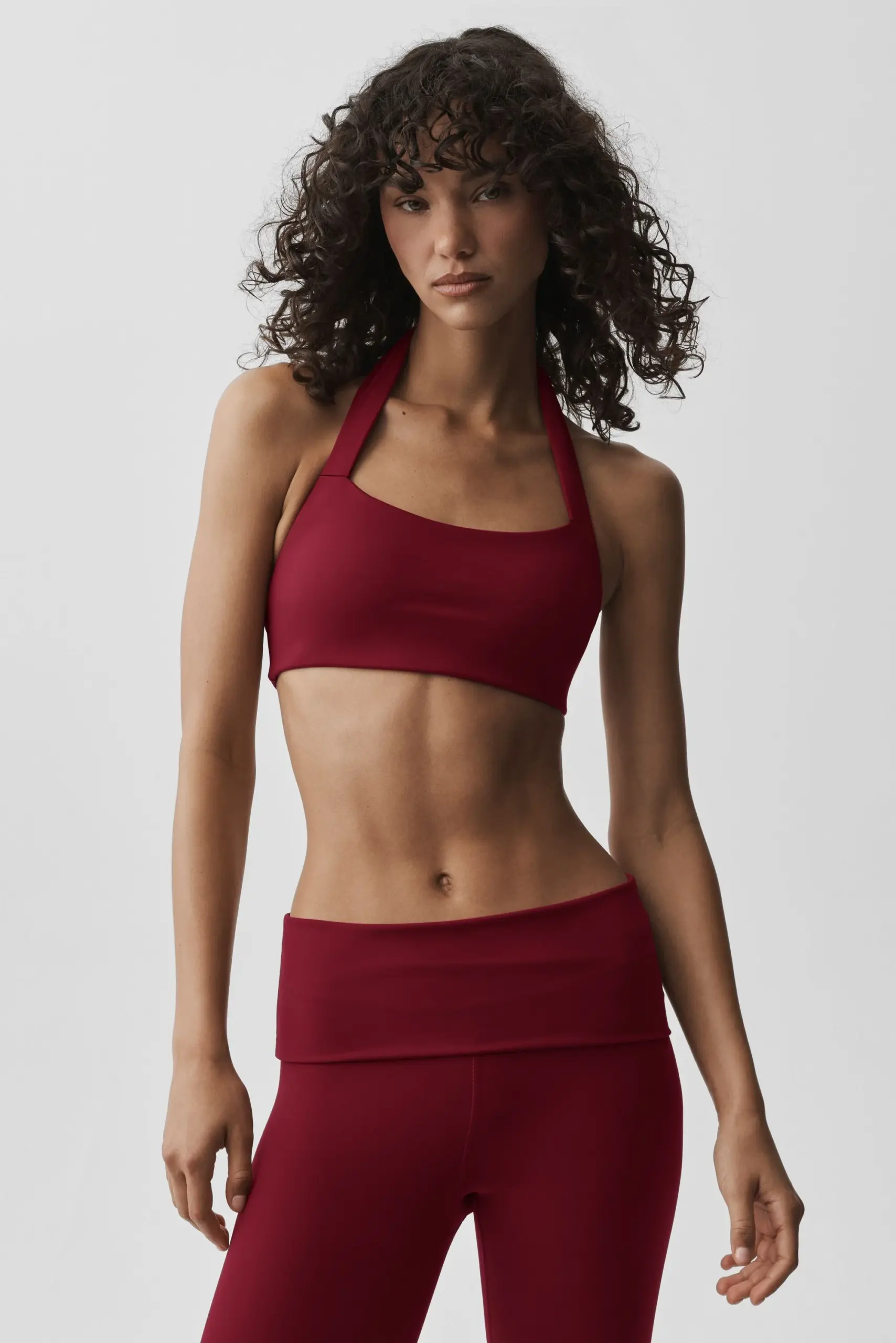 ALO Softsculpt Feel The Heat Halter Bra - Summer Romance Red - Image 3