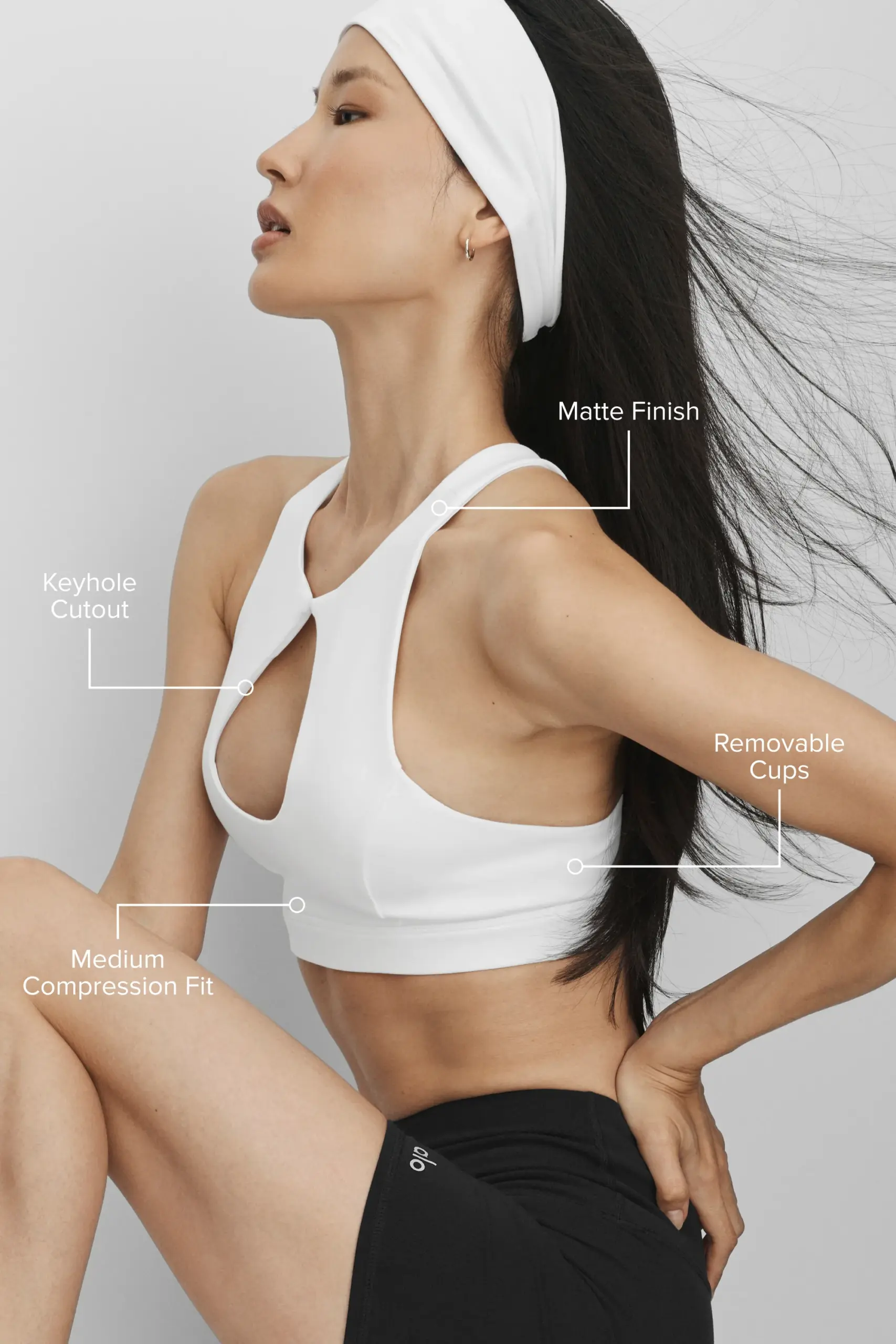 Airbrush Lock In Bra - White - Image 2