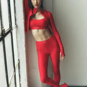 Airlift High-Waist Ignite 7/8 Legging - Bright Red